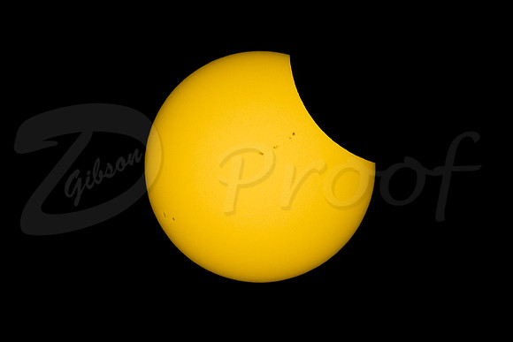 Solar Eclipse 2017 with Sunspots