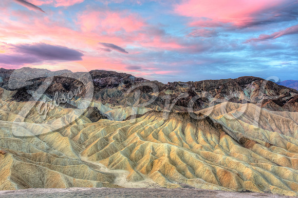 Zabriskie Point Sunrise, Death Valley