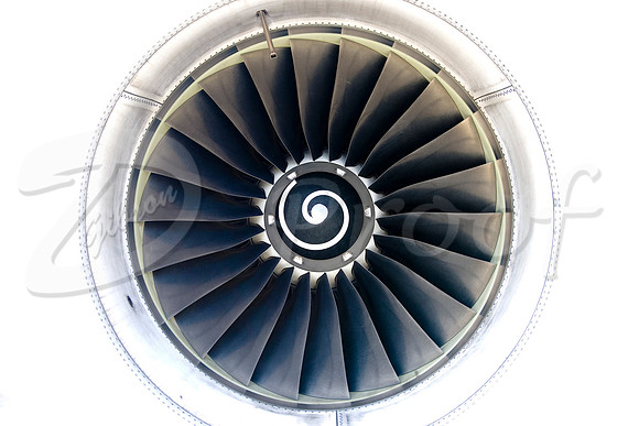 IAE V2500 engine front washed out