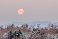 Winter Moonset
