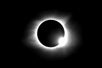 Solar Eclipse near totality
