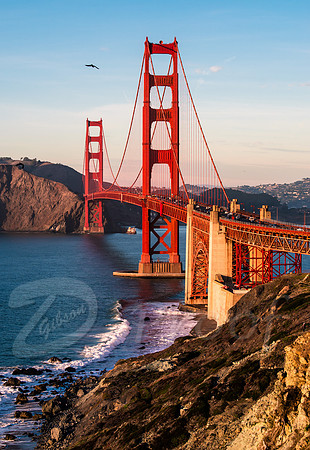 Golden Gate Bridge sunset 1